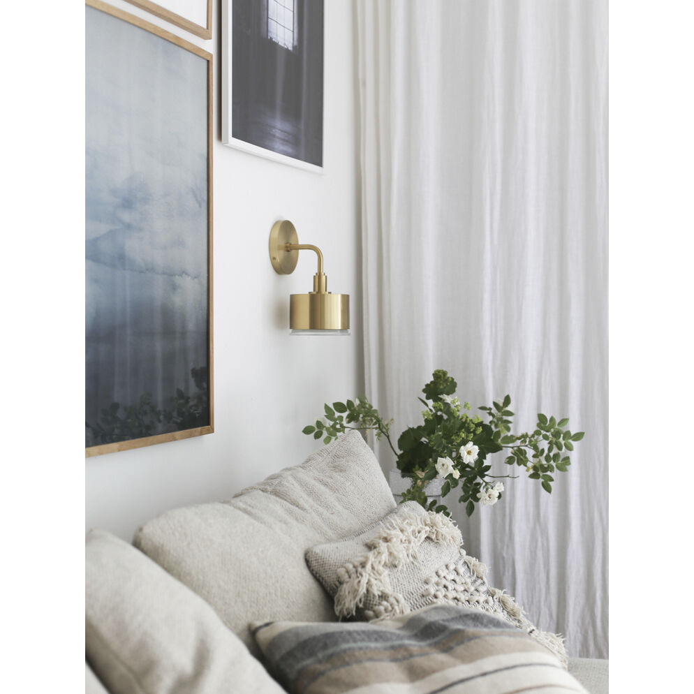 Nora LED 5 inch Aged Brass Wall Sconce Wall Light