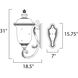 Carriage House VX 3 Light 31 inch Oriental Bronze Outdoor Wall Mount