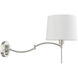 Allison 10 inch 60.00 watt Brushed Nickel Swing Arm Wall Lamp Wall Light