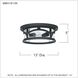 Marblehead 2 Light 13 inch Mystic Black Outdoor Flush Mount