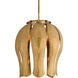 Judith 1 Light 20 inch Vintage Brass Pendant Ceiling Light