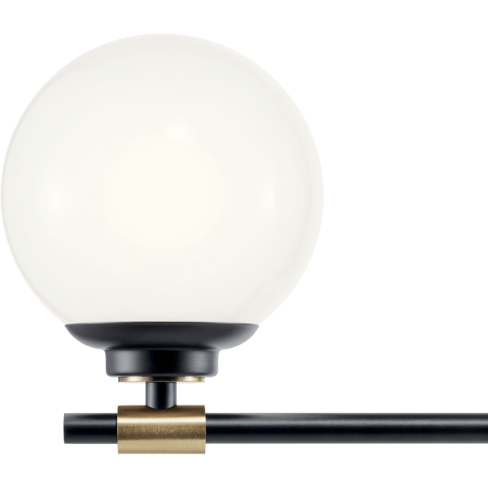 Benno 3 Light 24.5 inch Black and Champagne Bronze Bath Bracket Wall Light, 3 Arm