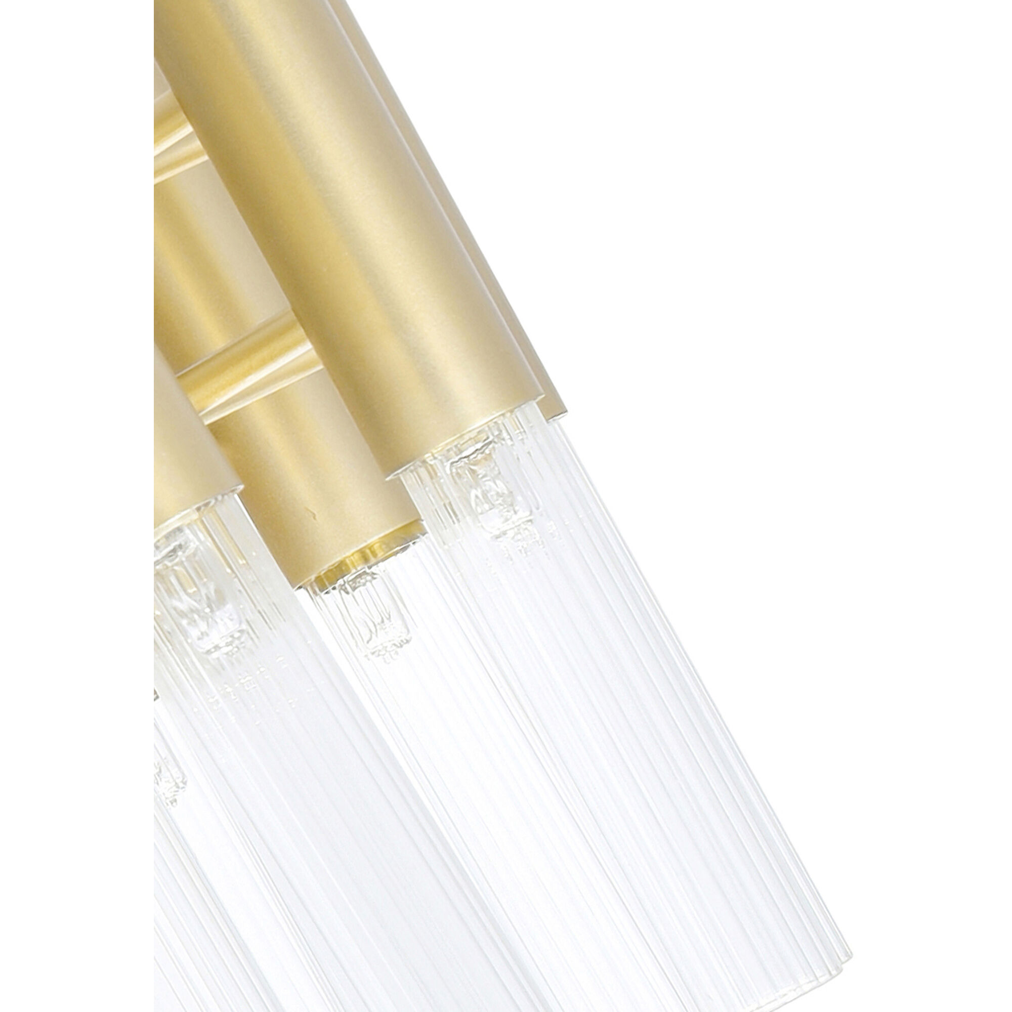 Orgue 6 Light 5 inch Satin Gold Wall Sconce Wall Light