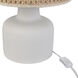 Rockport 17 inch 60 watt Matte White Table Lamp Portable Light