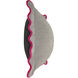 Sophie 22 X 7 inch Light Grey and Charcoal and Hot Pink Pillow