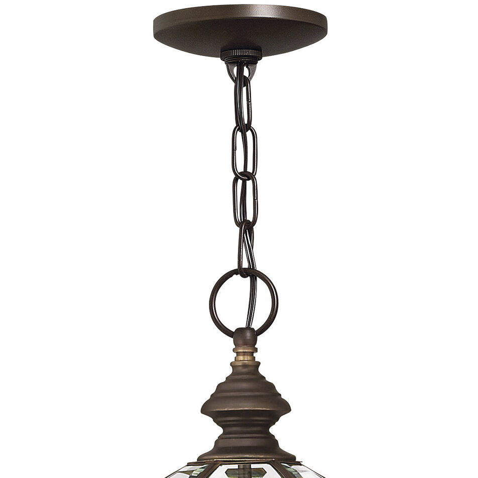 Augusta 3 Light 13.25 inch Copper Bronze Outdoor Hanging Lantern