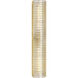 AERIN Claude LED 5.5 inch Hand-Rubbed Antique Brass Linear Sconce Wall Light in Gold Graniglia Glass