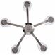 Mod Pod 5 Light 25 inch Brushed Nickel Chandelier Ceiling Light