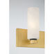 Wexmere 3 Light 22 inch Legacy Brass and Dark Matte Black Vanity Wall Light