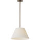 Dunbridge 1 Light 14 inch Weathered Brass Single Pendant Ceiling Light