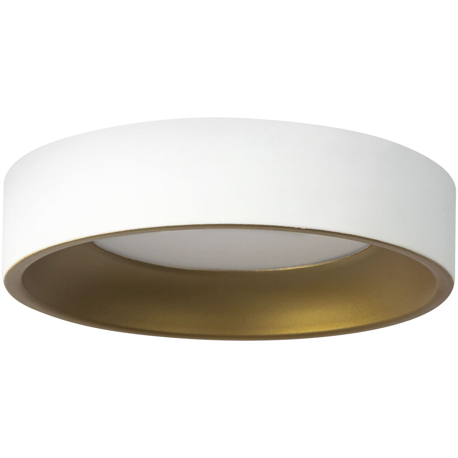 Nix 5.38 inch White and Gold Flush Mount Ceiling Light