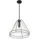 Lorenth 1 Light 18 inch Dark Matte Black Pendant Ceiling Light