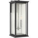 Audley 2 Light 20 inch Textured Black Outdoor Wall Lantern, Large