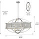 Colson Island Light Ceiling Light in Pewter
