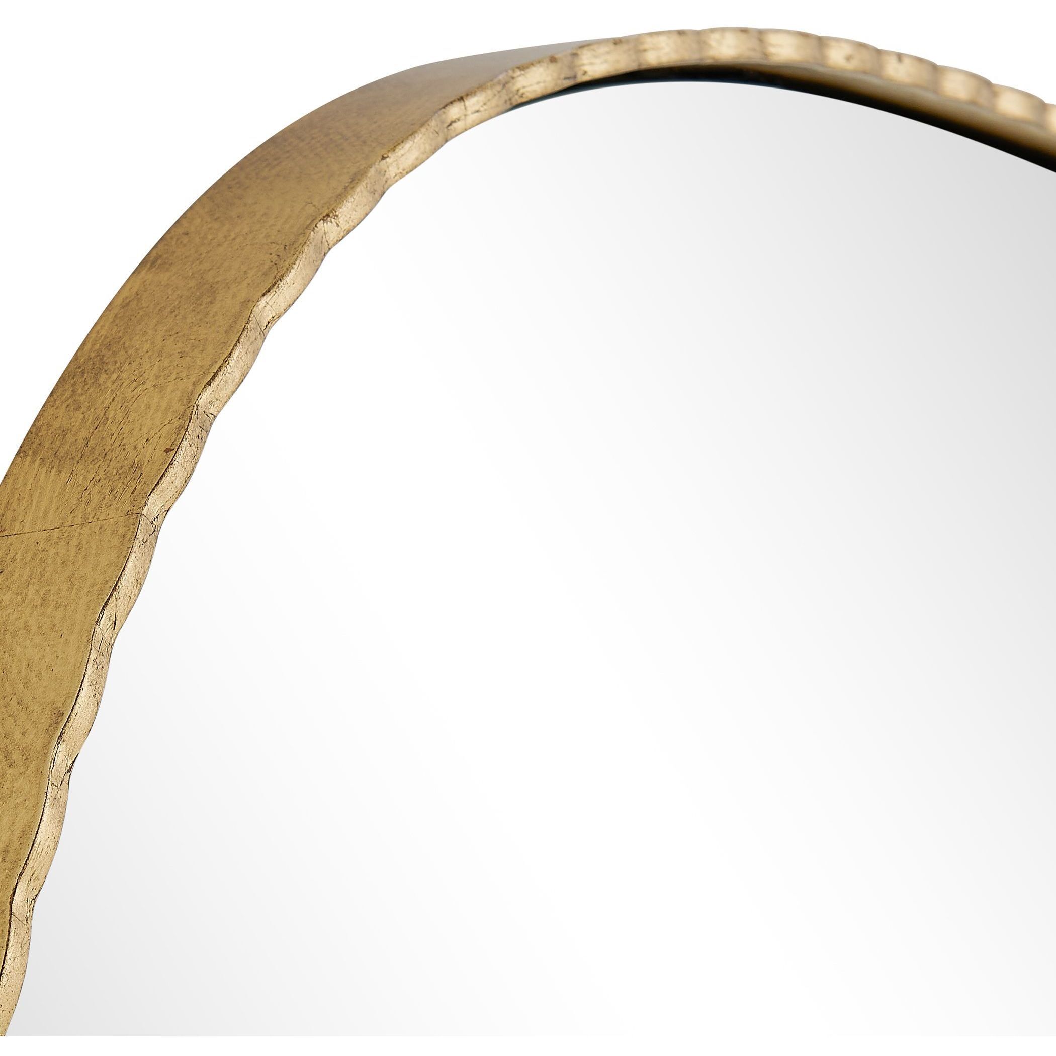 Nidia 40.5 X 28.5 inch Distressed Antique Gold Mirror