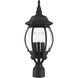 Frontenac 3 Light 21 inch Textured Black Outdoor Post Top Lantern