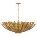AERIN Hampton 6 Light 40 inch Gild Chandelier Ceiling Light, Extra Large