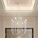 Dahlia LED 28 inch Plaster White Chandelier Ceiling Light