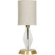 Bryson 14 inch 60.00 watt Satin Brass Mini Accent Lamp Portable Light