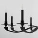 Chantelle 8 Light 40 inch Matte Black Chandelier Ceiling Light