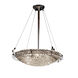 Veneto Luce 5 Light 28 inch Dark Bronze Pendant Ceiling Light in 5000 Lm LED, Whitewash (Veneto Luce)