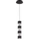 Super Star LED 2 inch Black Pendant Ceiling Light in 3000K, dweLED
