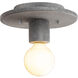 Radiance Collection 1 Light 8 inch Concrete Flush Mount Ceiling Light