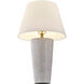 James 29 inch 100.00 watt Distressed White Table Lamp Portable Light, Coco & Dash