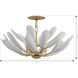 Vellinor 4 Light 28 inch Painted Legacy Brass Semi-Flush Mount Ceiling Light