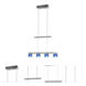 Crystal 4 Light 25 inch Chrome Pendant Ceiling Light