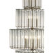 Bevilacqua 18 Light 27 inch Silver Leaf Chandelier Ceiling Light, Large