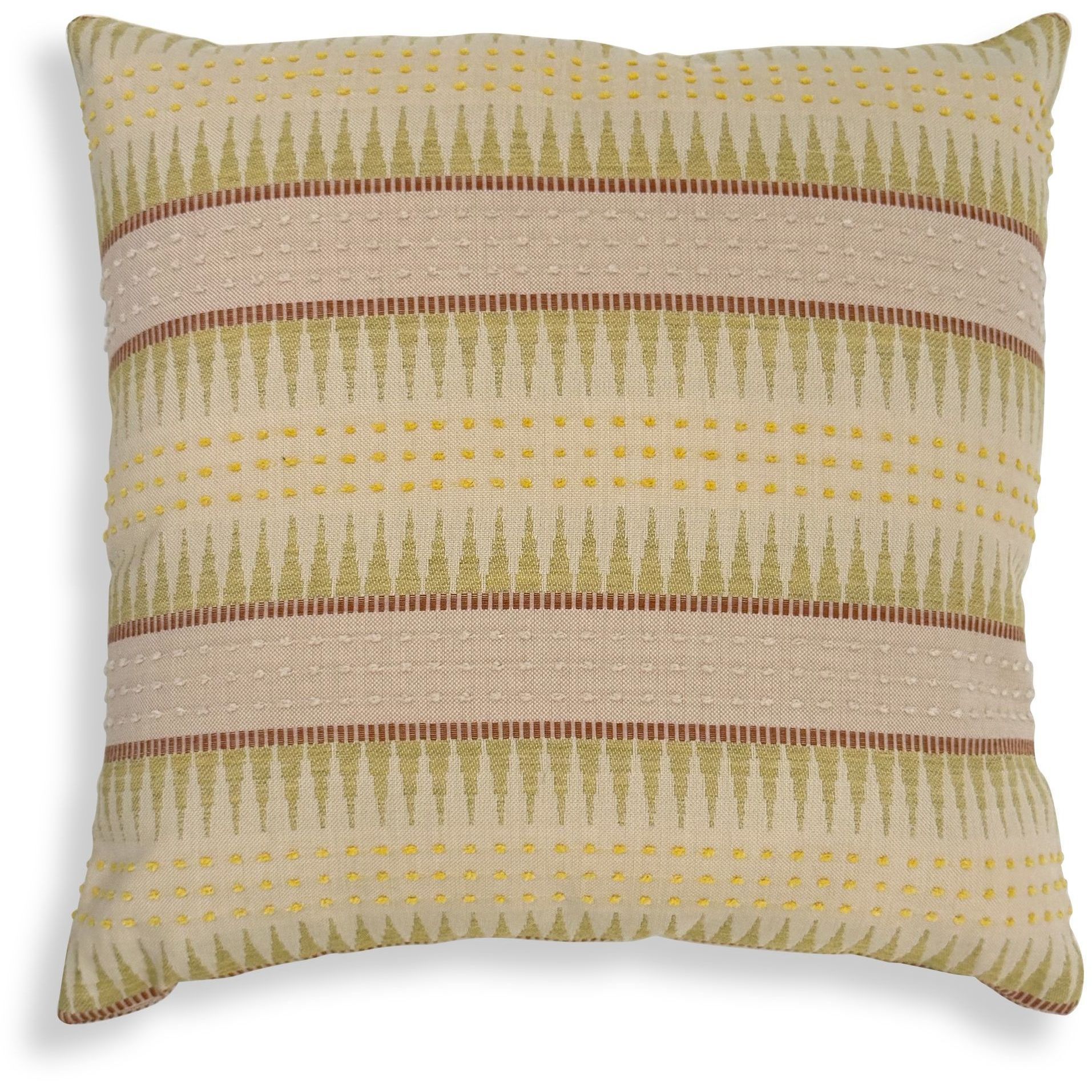 Backgammon 20 inch Yellow and Cora Outdoor Pillow