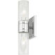 Midtown 2 Light 12 inch Polished Chrome Bath Vanity Wall Light