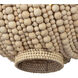 Coaxial 6 Light 26 inch Jute Pendant Ceiling Light