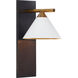 Kelly Wearstler Cleo 1 Light 7 inch Bronze Sconce Wall Light in White