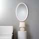Ovation 36 X 24 inch Textured White Resin Wall Mirror