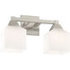 Aragon 2 Light 15 inch Brushed Nickel Bath Vanity Wall Light