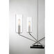 Highland Crossing 4 Light 18 inch Coal/Polished Nickel Chandelier Ceiling Light