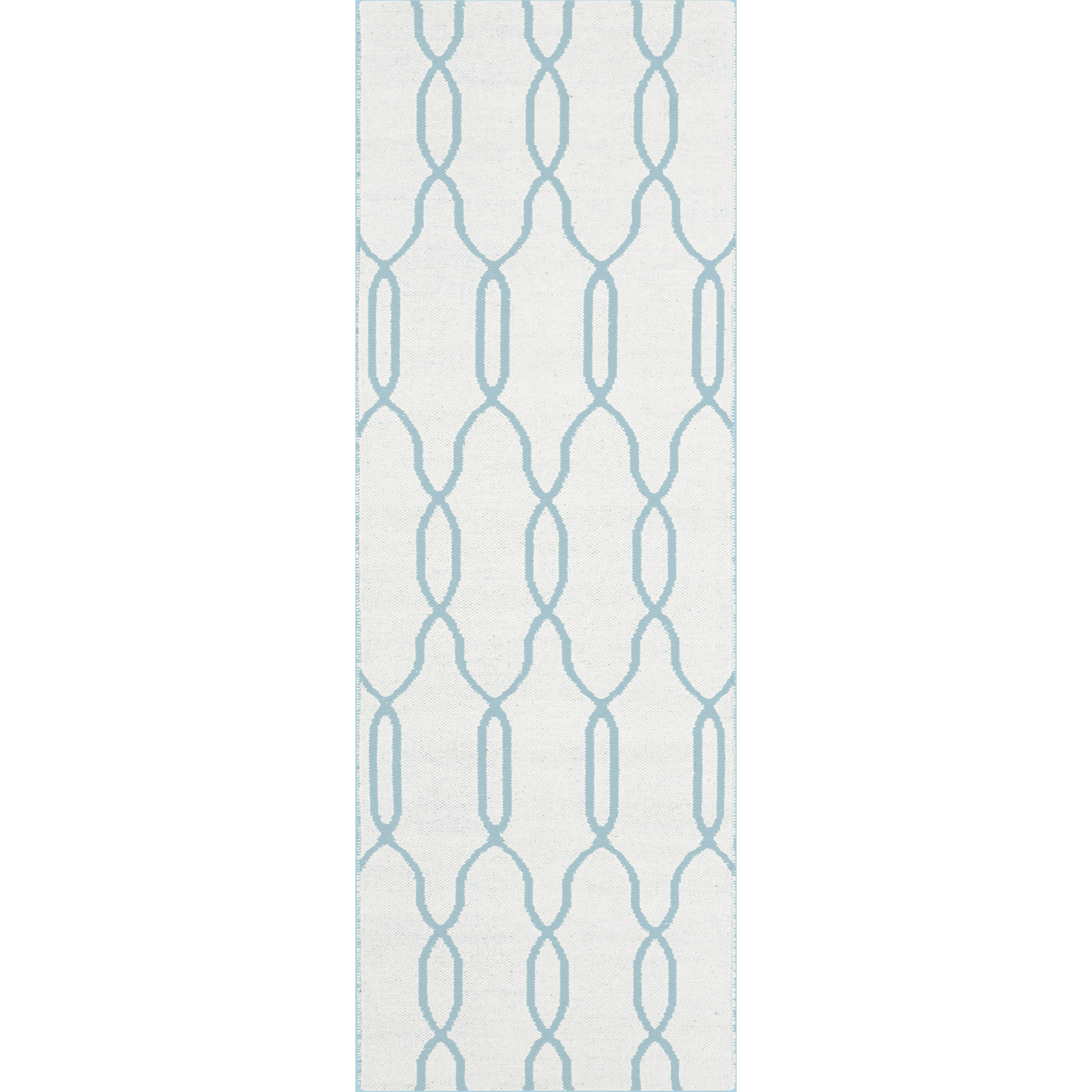 Juniper 96 X 30 inch White, Mint Rug