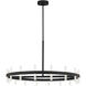 Sean Lavin Silas 36 inch Midnight Black Chandelier Ceiling Light