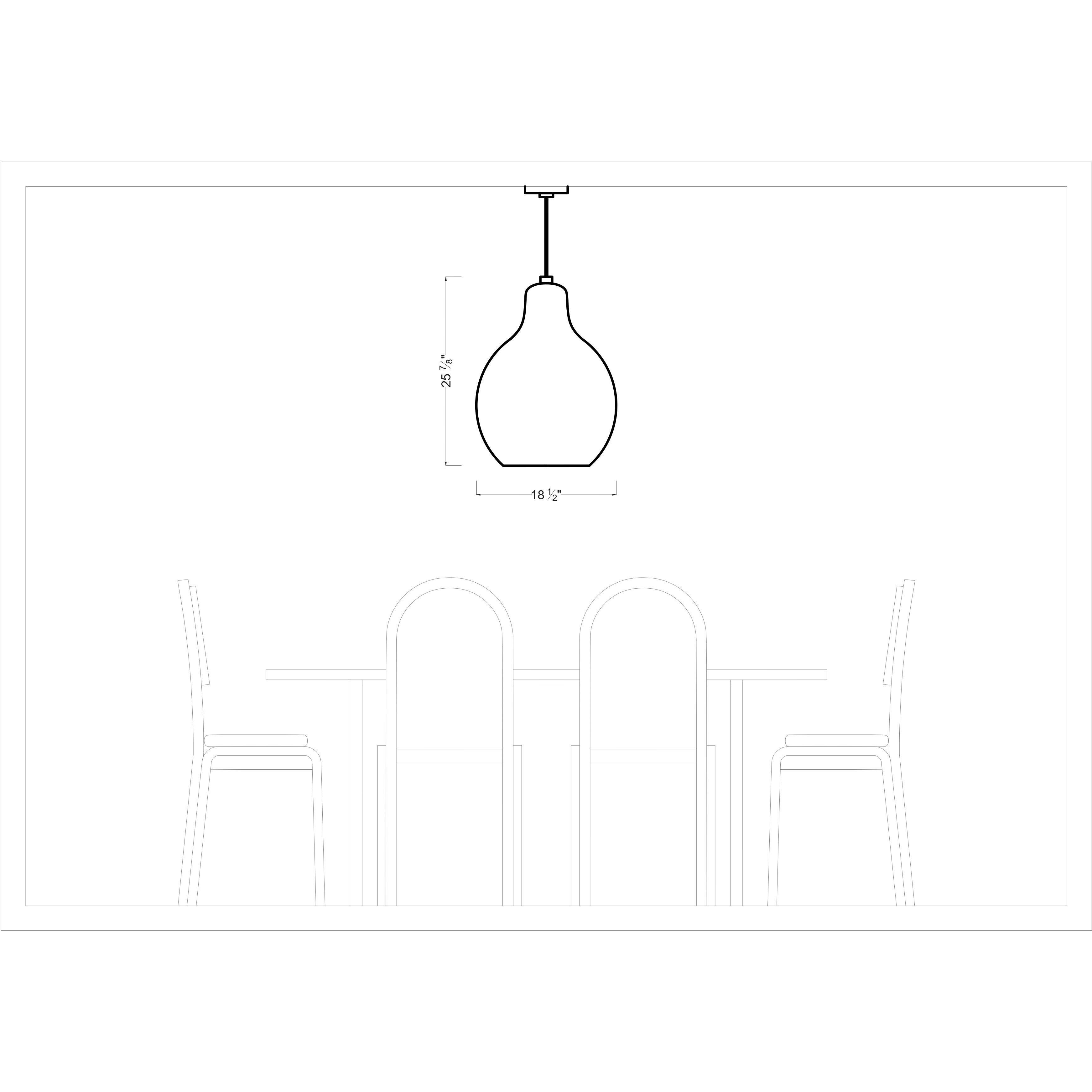 ED Ellen DeGeneres Magnus 1 Light 18.5 inch Burnished Brass Pendant Ceiling Light