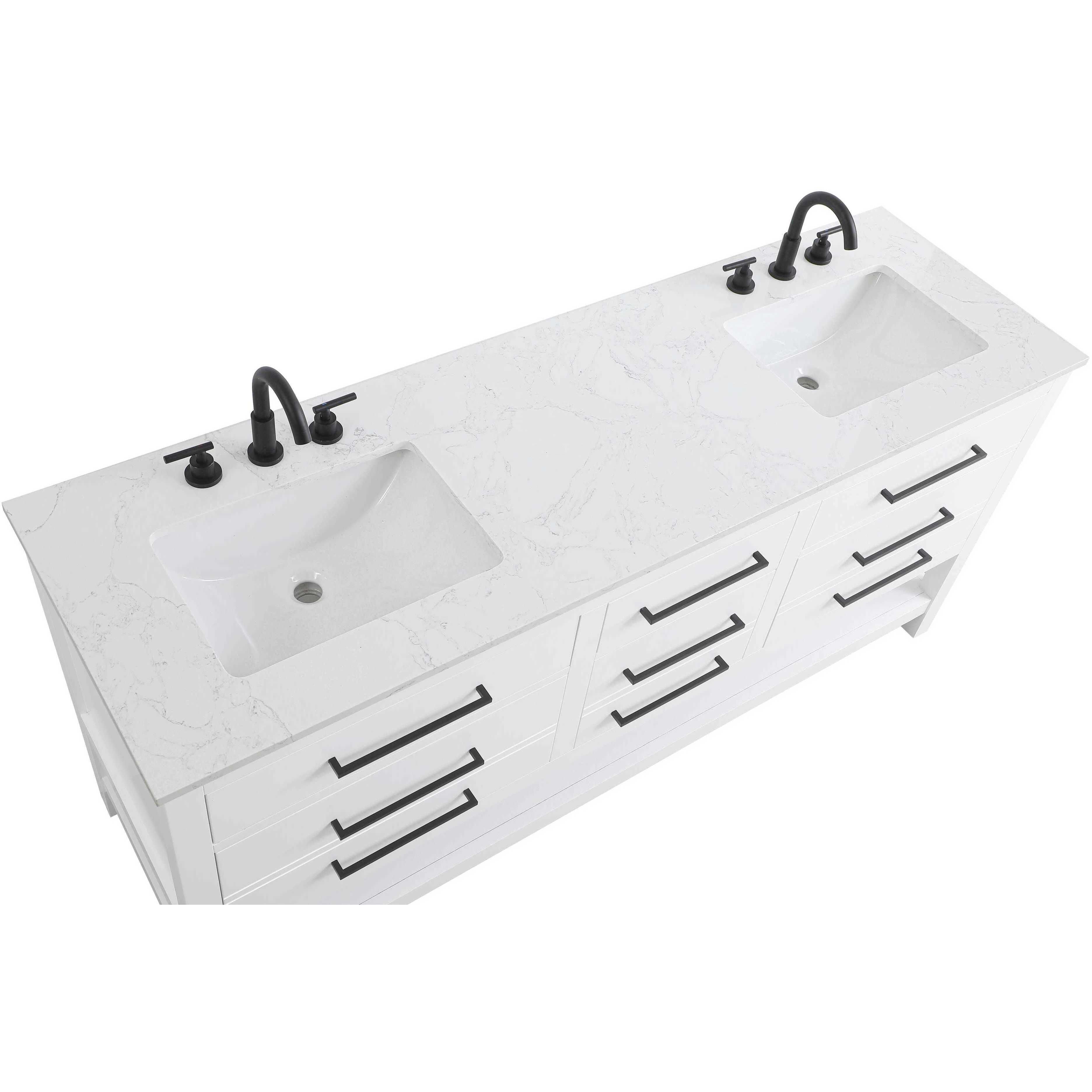 Karson 72 X 34 inch White Bathroom Vanity Cabinet