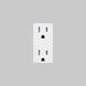 Outlet 125 White Module, Duplex