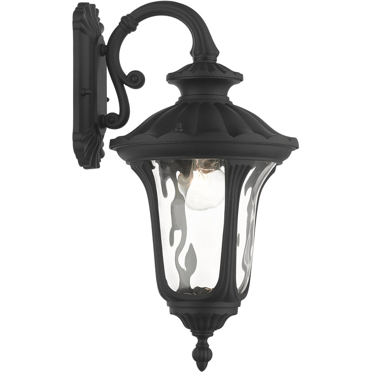 Oxford 1 Light 16 inch Textured Black Outdoor Wall Lantern
