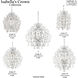 Isabella's Crown 1 Light 9.75 inch Chrome Mini Pendant Ceiling Light