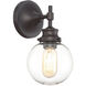 Industrial 1 Light 5.13 inch Oil Rubbed Bronze Wall Sconce Wall Light