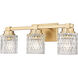 Jacqueline Vanity Wall Light in Modern Gold