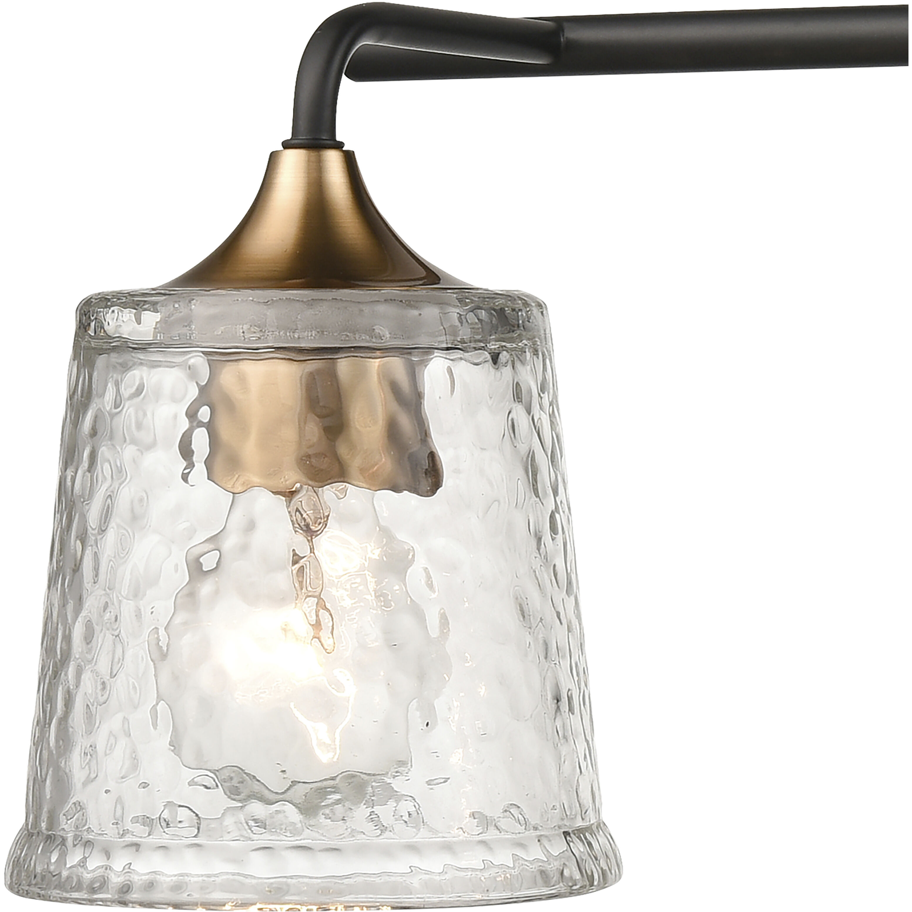 Hamy 3 Light 23 inch Matte Black Vanity Light Wall Light