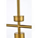 Mera 3 Light 38 inch Brass Linear Pendant Ceiling Light