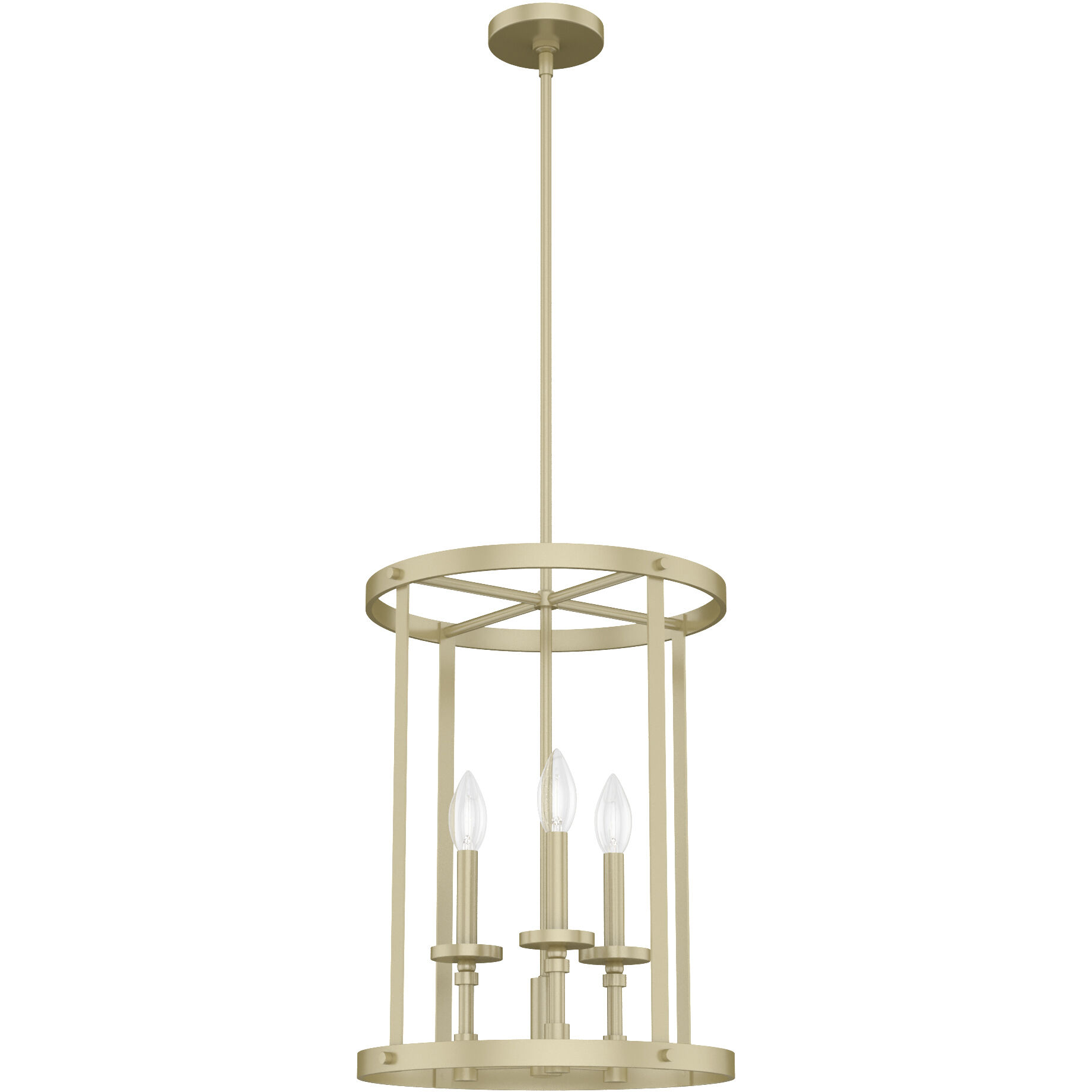 Briargrove 3 Light 15 inch Modern Brass Foyer Pendant Ceiling Light